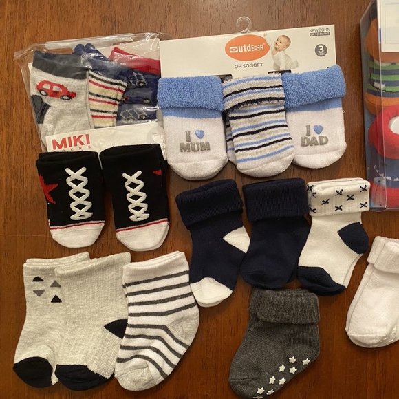 Other - Baby Boy 0-3 3-6 Months Socks Bundles